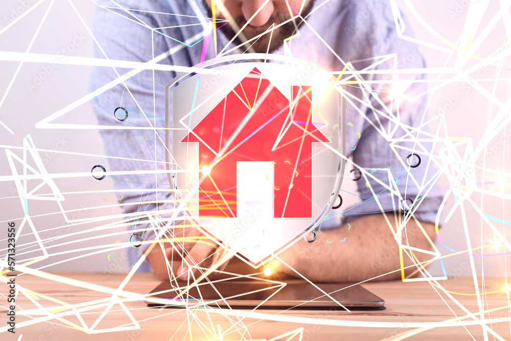 home data. Digital cyberspace with particles and Digital data network connections concept. home data. Digital cyberspace with particles and Digital data network connections concept.