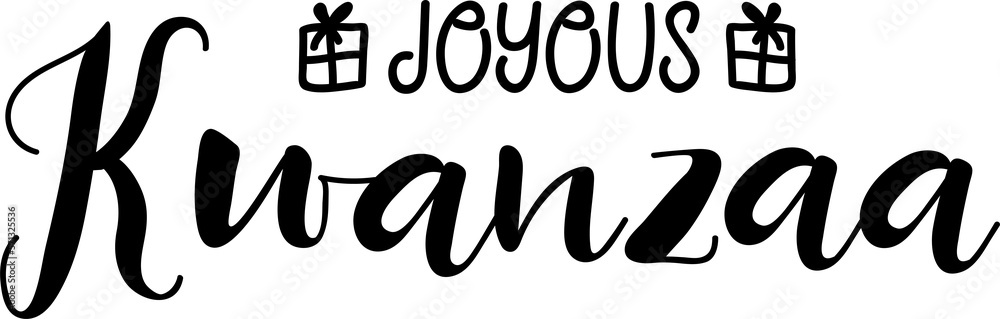 Joyous Kwanzaa. Holidays lettering. Modern brush calligraphy. t-shirt design. Joyous Kwanzaa. Holidays lettering. Modern brush calligraphy. t-shirt design.