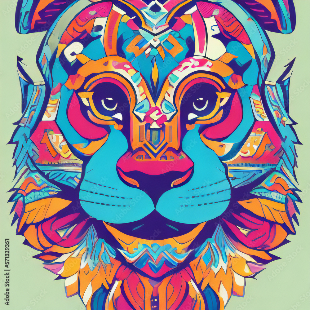 Fototapeta premium Tigre vector