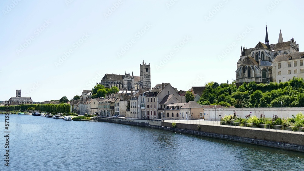 Les quais de l’Yonne à Auxerre