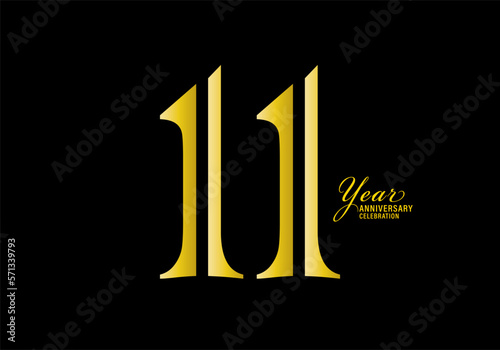 11 years anniversary celebration logotype gold color vector, 11th birthday logo,11 number, anniversary year banner, anniversary design elements for invitation card and poster. number design vector