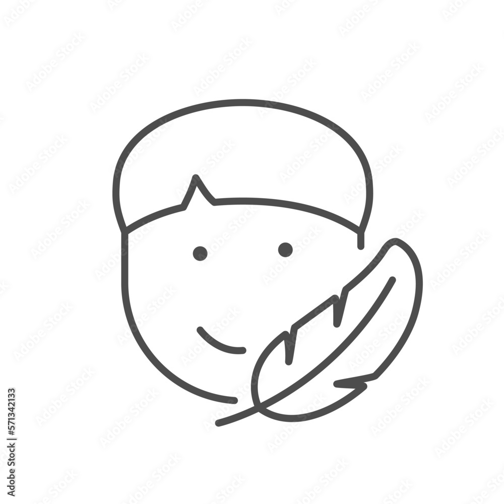 Care about child line icon