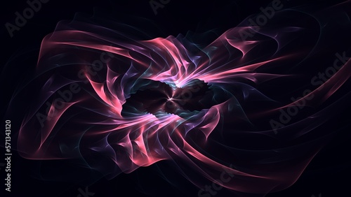 Elegant abstract illustration for art projects  cards  business  posters. 3D illustration  computer-generated fractal