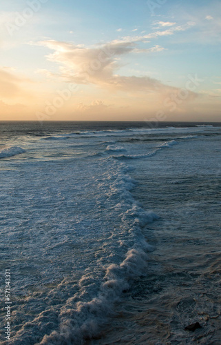 Portugal's Atlantic coast, waves in the ocean