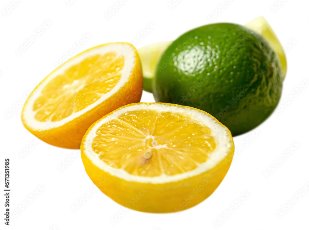 png sliced lemon and lime. without a shadow. png sliced lemon and lime. without a shadow.
