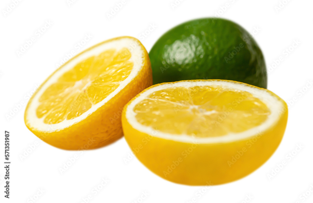 png sliced lemon and lime. without a shadow. png sliced lemon and lime. without a shadow.