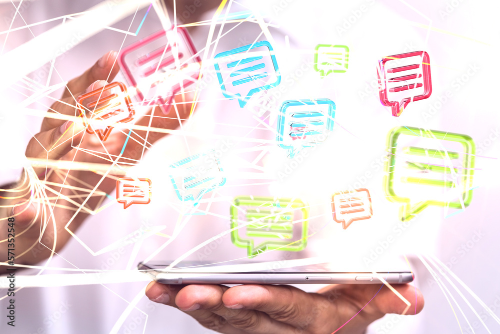 speaking bubble communication conference Digital Network speaking bubble communication conference Digital Network