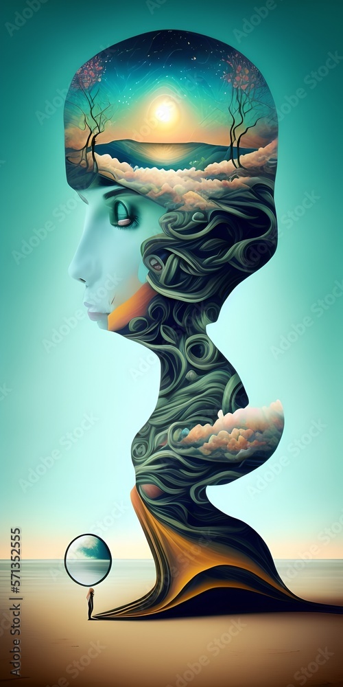 Surreal Art, Generative AI Illustration