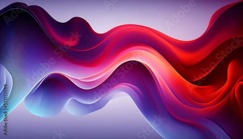 Energizing Swirls: A Dynamic Abstract Red Color Wave Background Perfect for Your Designs, Generative AI