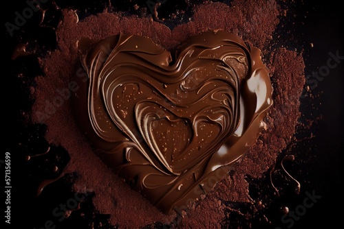 Bombón Corazón Chocolate - Generative Ai