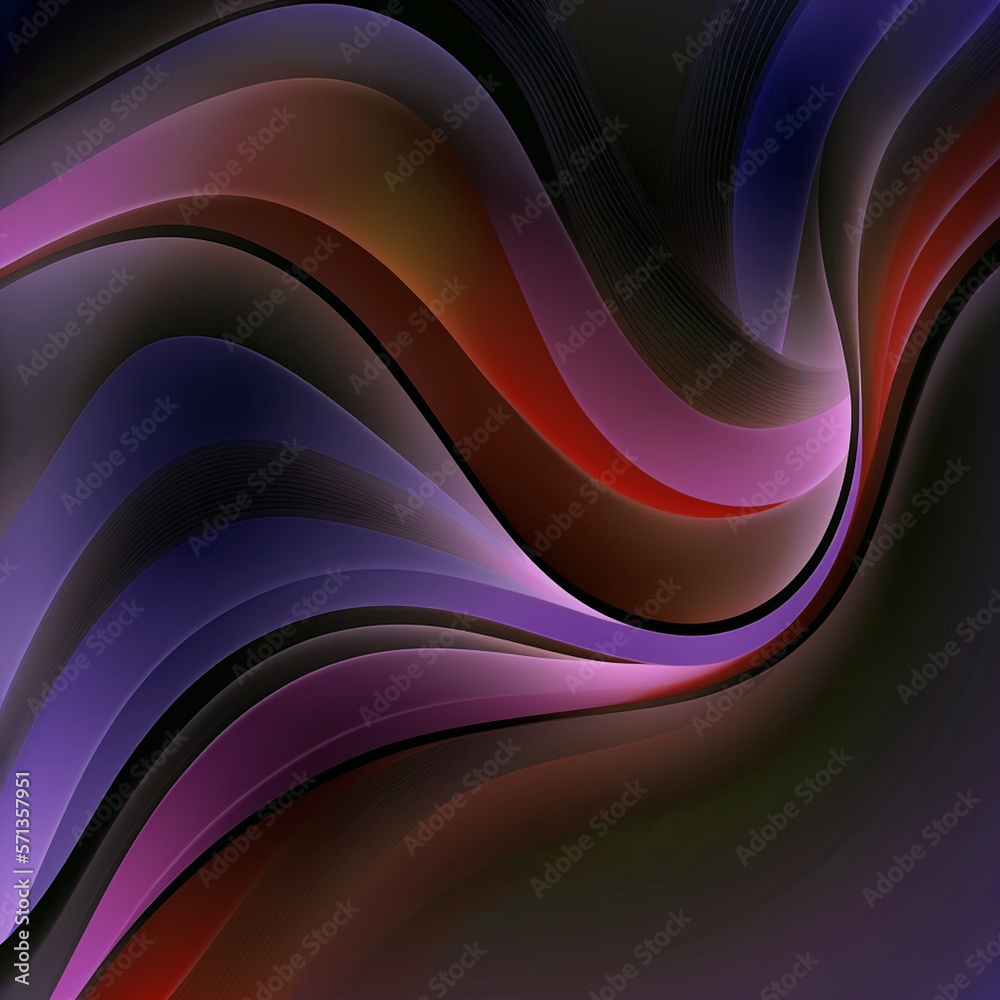 ภาพประกอบสต็อก Abstract Background, Generated Art, Waves Structure ...
