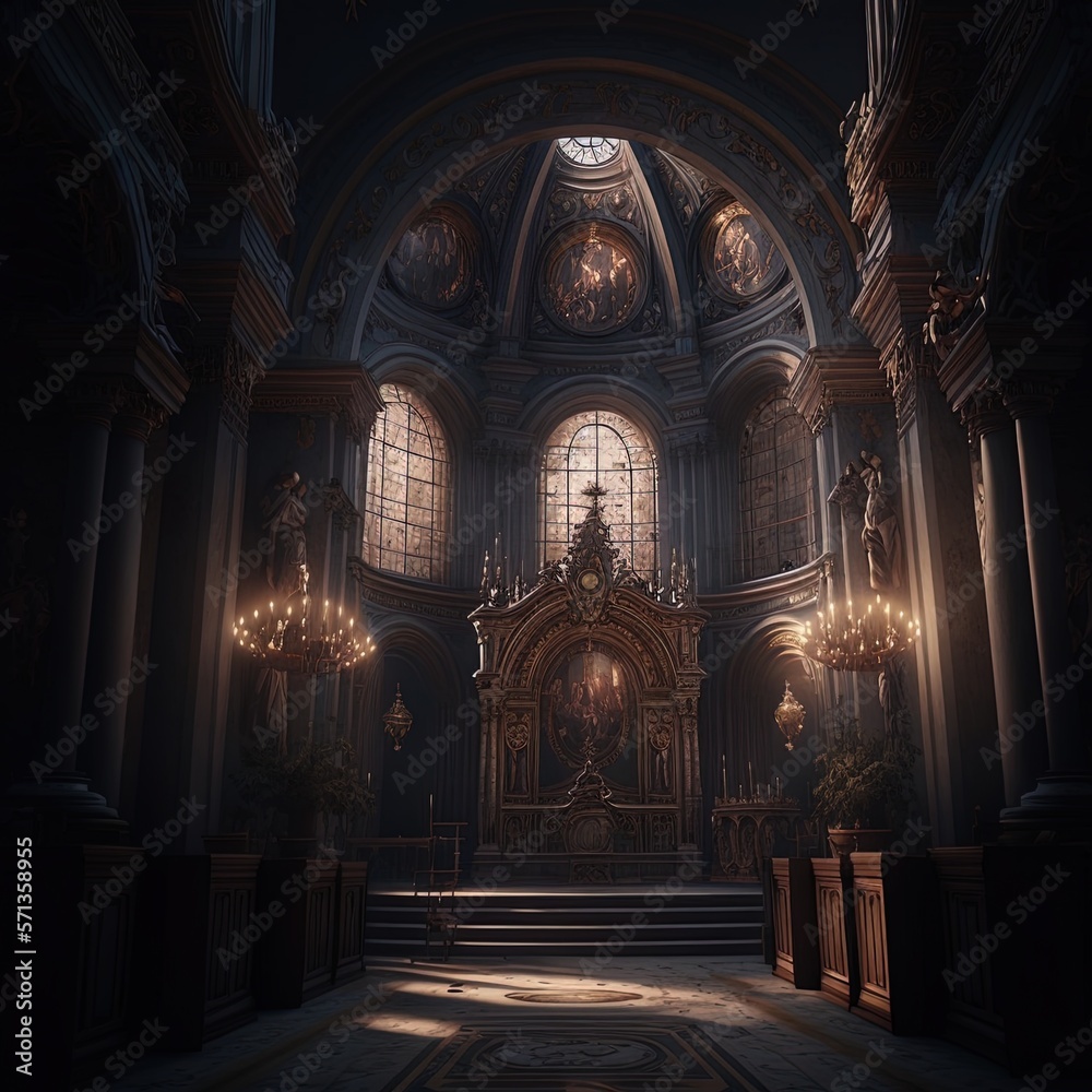 Fototapeta premium interior of church