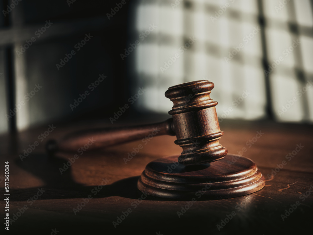 Judicial gavel on the table Judicial gavel on the table