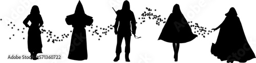 Fantasy-Charakter Silhouette Personen 