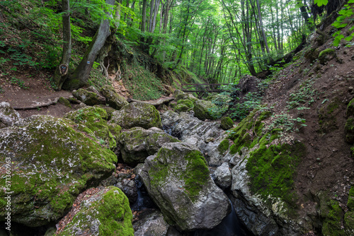 Dera Gorge in Pilis mountains in Hungary