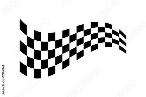 Racing flag. Race flag vector icon. Finishing flag. Vector design illustration