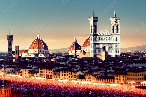 Fototapete Florence Duomo, Italy