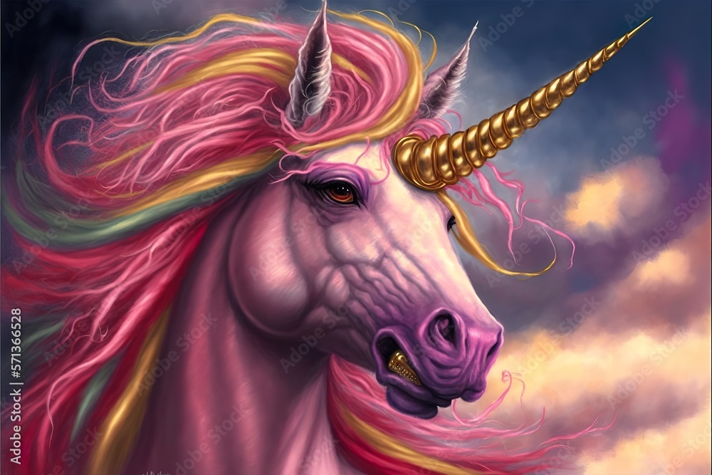 Unicorn created with Generative AI Unicorn created with Generative AI