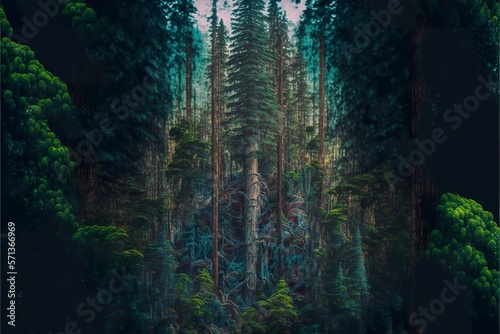 Forest created with Generative AI  © Soulmate
