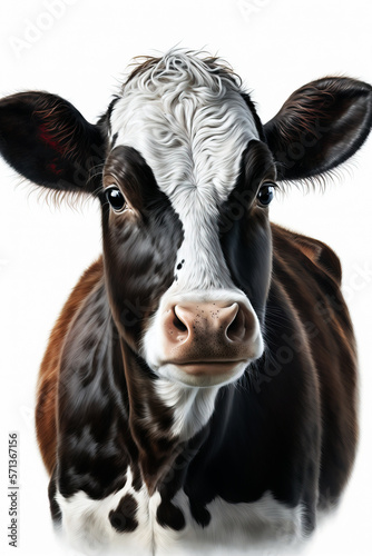 portrait of a cow- Created with Generative AI Technology