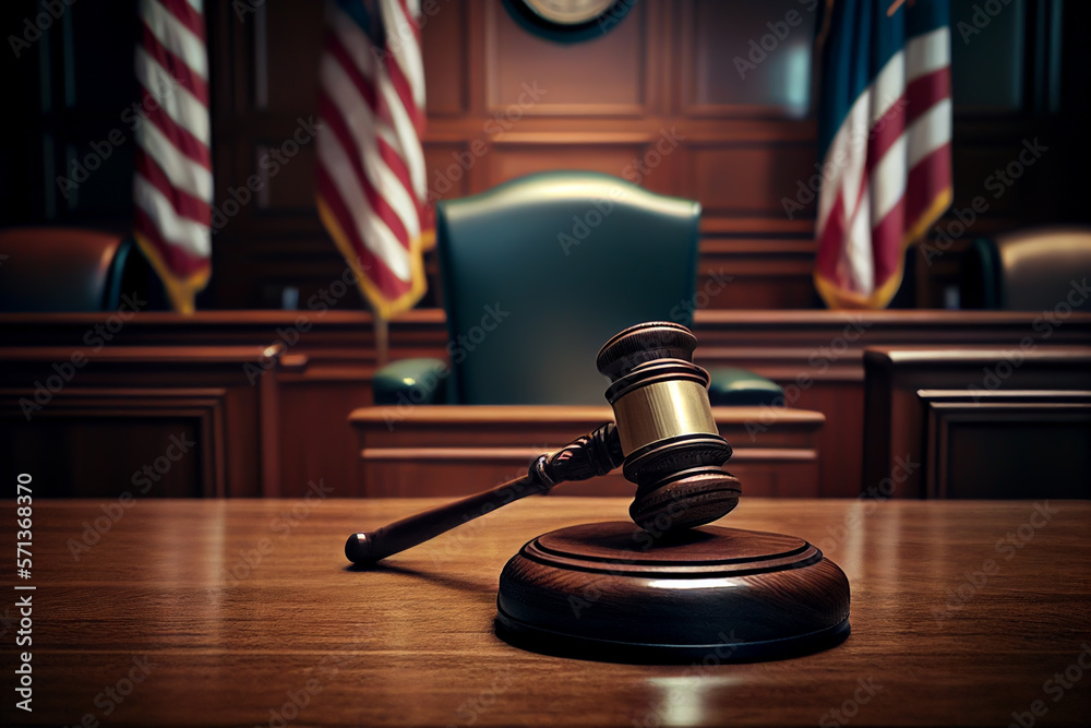 Judge hammer against the background of the American flag. Justice concept in courtroom. Mallet of judge on law theme and legal system. Risk tools help judges decide and punishment Judge hammer against the background of the American flag. Justice concept in courtroom. Mallet of judge on law theme and legal system. Risk tools help judges decide and punishment