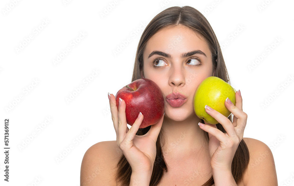 skin detox of woman on background with copy space advertisement.
