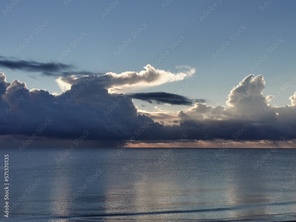 sunrise on the Mediterranean coast, Spain