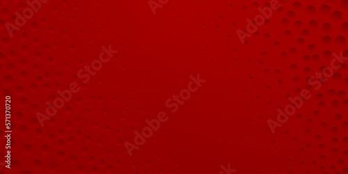 Abstract background in red colors with many concave small circles