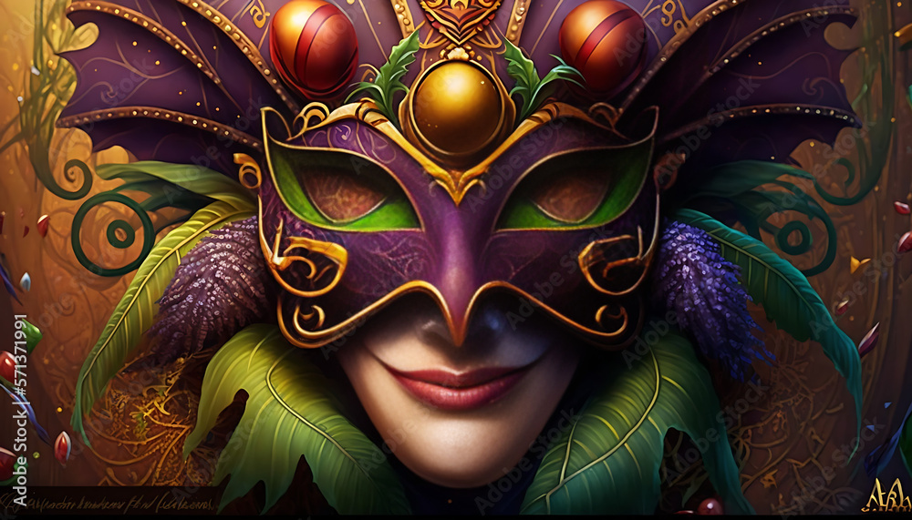 Cartoon carnevale. Ai generated. Cartoon carnevale. Ai generated.