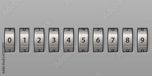 Combination lock number