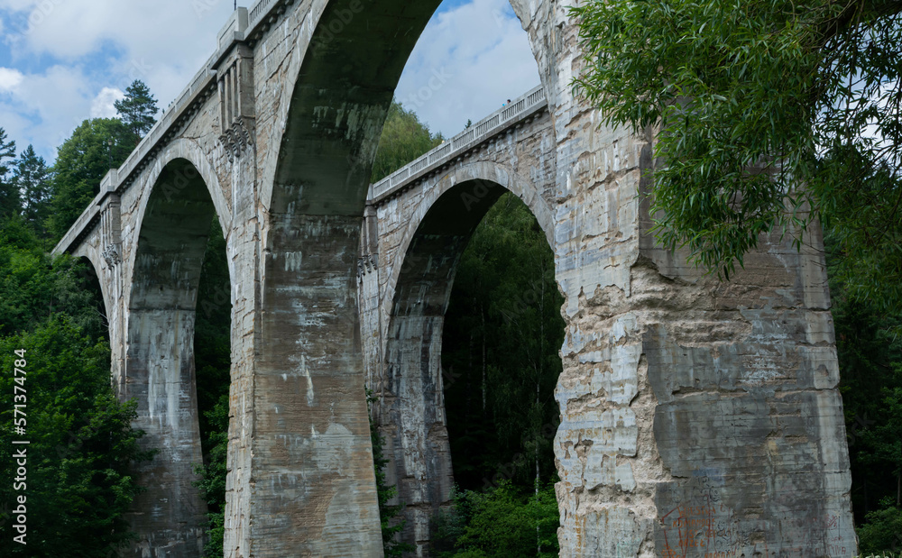 Famous old german railway bridges in Stanczyki in the Northern East part of Poland. Famous old german railway bridges in Stanczyki in the Northern East part of Poland.