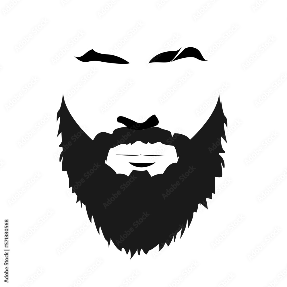 beard, hair, bearded man, silhouette, face