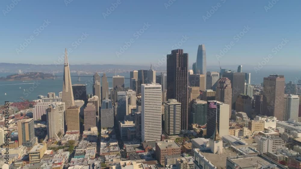 Aerial of San Francisco Skyline. Aerial of San Francisco Skyline.