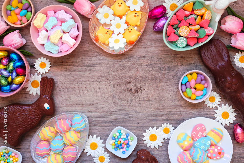 Easter Eggs, Candy and Sweet