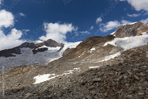 View of glacier in Monte Rosa