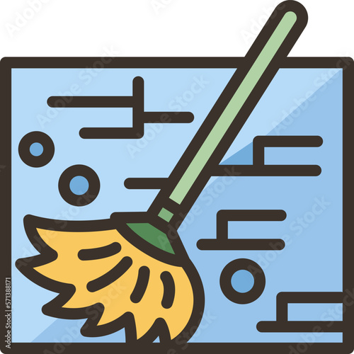 sweeping  icon
