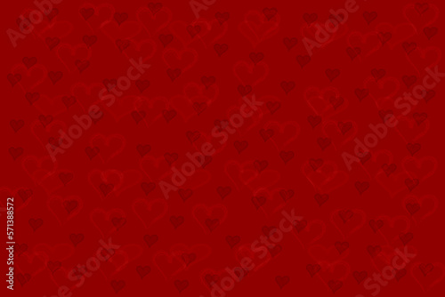 Abstract heart shape on red background. Colorful banner template. Easy editable illustration for display product, advertisement, wallpaper, websites, card, greetings. Valentine's day, love, relation.