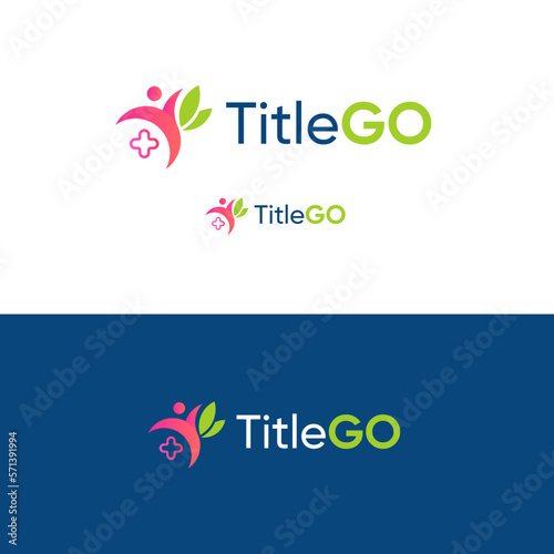 Logo of a healthy lifestyle, medical, business