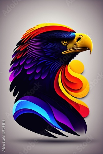 colored eagle