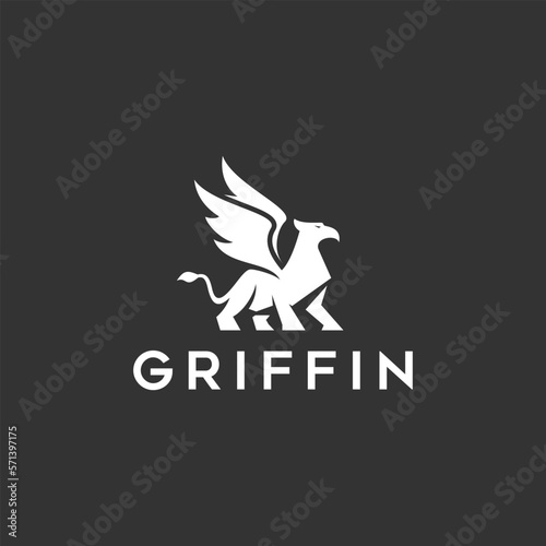 griffin mythology logo illustration design
