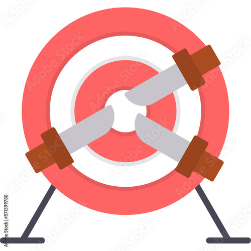 Knife Throw Icon