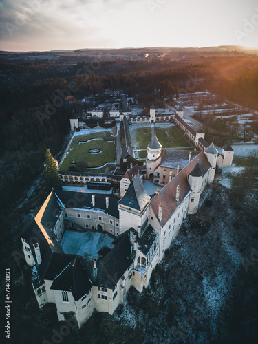 Rosenburg Castle in Austria Aerial View photo