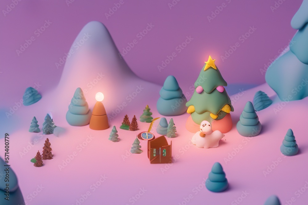 colorful random pine tree scene with mount background colorful random pine tree scene with mount background