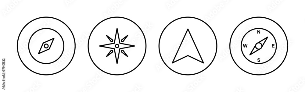 Compass icon vector for web and mobile app. arrow compass icon sign and symbol Compass icon vector for web and mobile app. arrow compass icon sign and symbol