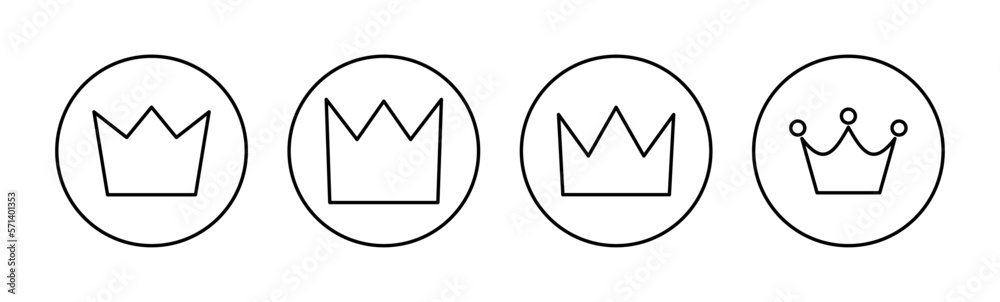 Crown icon vector for web and mobile app. crown sign and symbol Crown icon vector for web and mobile app. crown sign and symbol