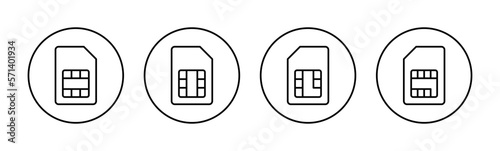 Sim card icon vector for web and mobile app. dual sim card sign and symbol