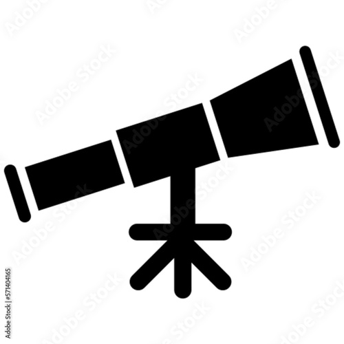 telescope vector, icon, symbol, logo, clipart, isolated. vector illustration. vector illustration isolated on white background.