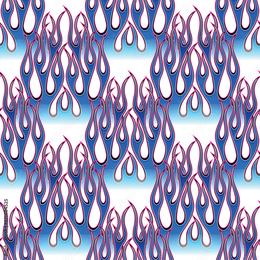 Pattern For Background Fire Fire flames wallpaper seamless pattern background vector image. Fire ...