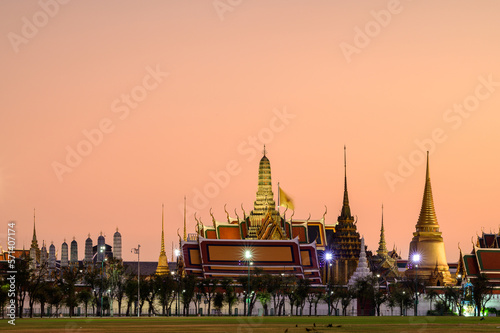 The Grand Palace of Bangkok famous destination of Thailand. © Komin