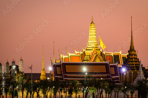 The Grand Palace of Bangkok famous destination of Thailand.